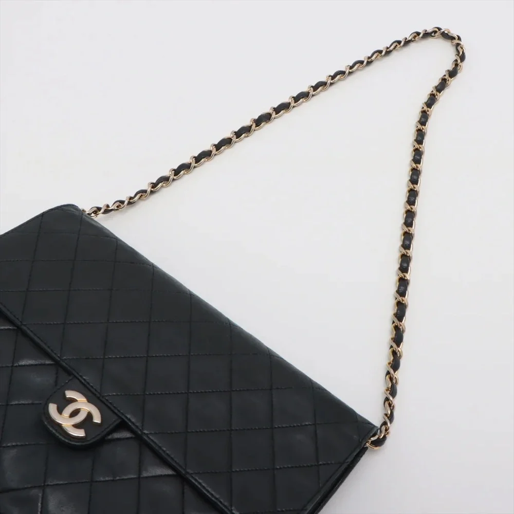 Authentic CHANEL black lambskin gold hardware quilted bag - Picture 7 of 16